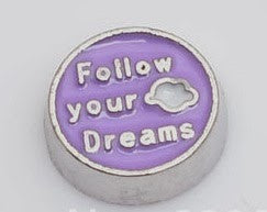 Follow your dreams floating locket charm - Stoney Creek Charms - 1